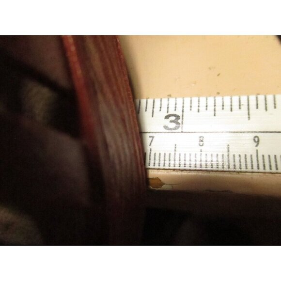 Vintage Womens Sandals 7 US 24 mexico Sandak Molded Rubber Brown Isabel NOS - Picture 7 of 10